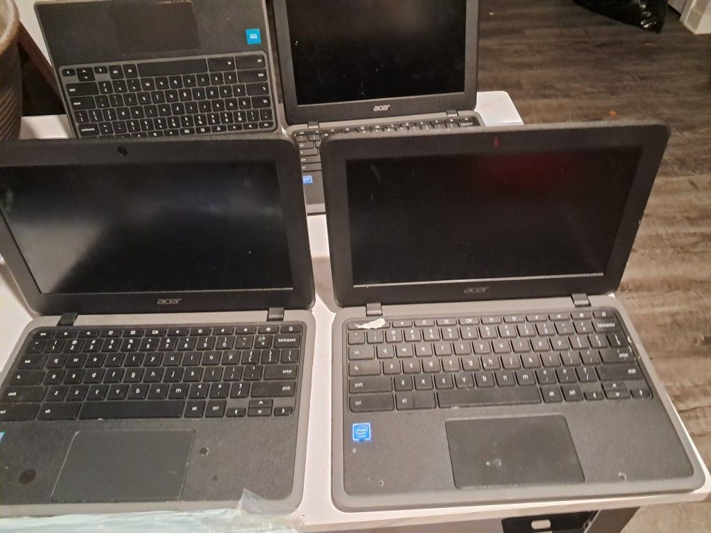 4 Google Chromebook $15each