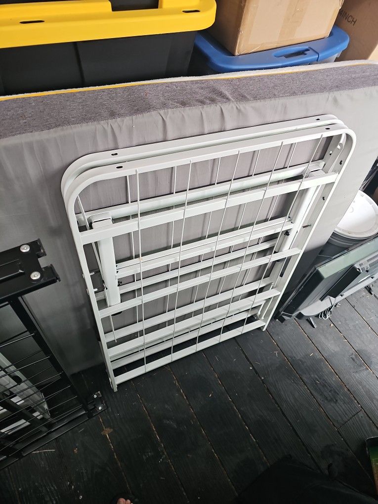 Twin Bed Frame & Twin Mattress
