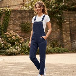 Overalls/ Romper, NAVY BLUE , 98% Cotton Juniors Size M,