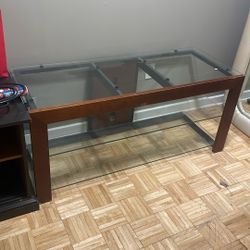 Glass Entertainment Table 