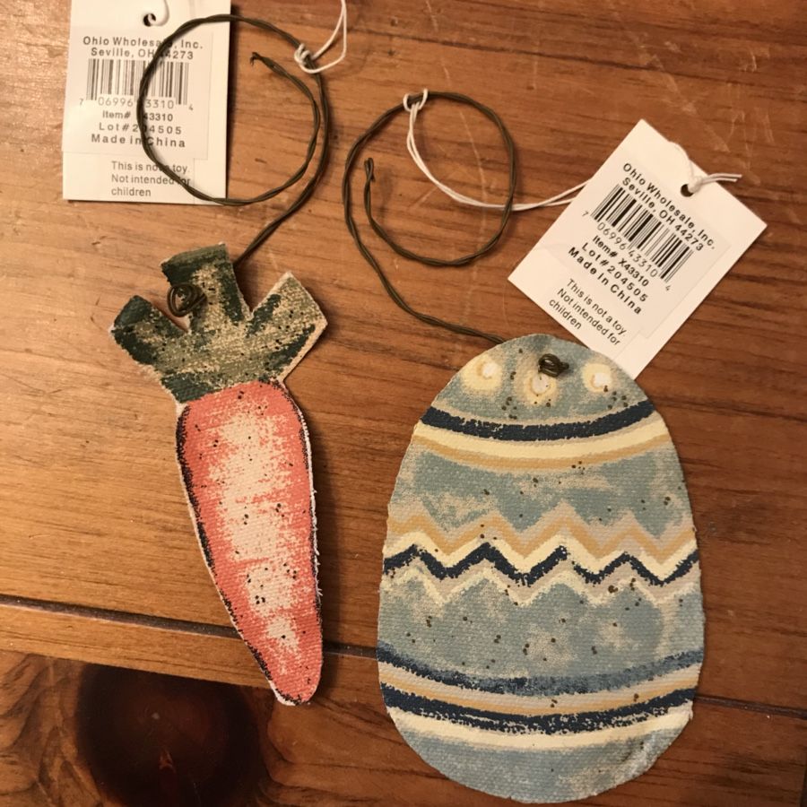 Canvas Easter Ornaments