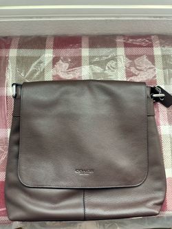 Coach Charles Messenger Leather Bag - Mahogany