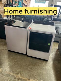 Furniture, washer, and dryer
