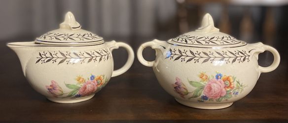 Taylor Smith & Taylor Creamer And Sugar Set