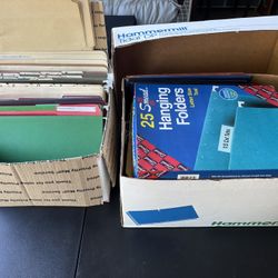 Office Files & Folders. Some Used & Some Never Used 