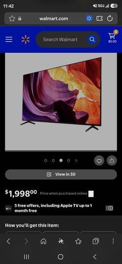 85" Sony smart tv