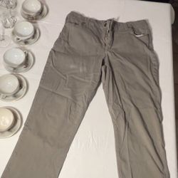 Bandolino Pants Womens Size 14 Beige Khaki Ami Ankle Straight Pockets.