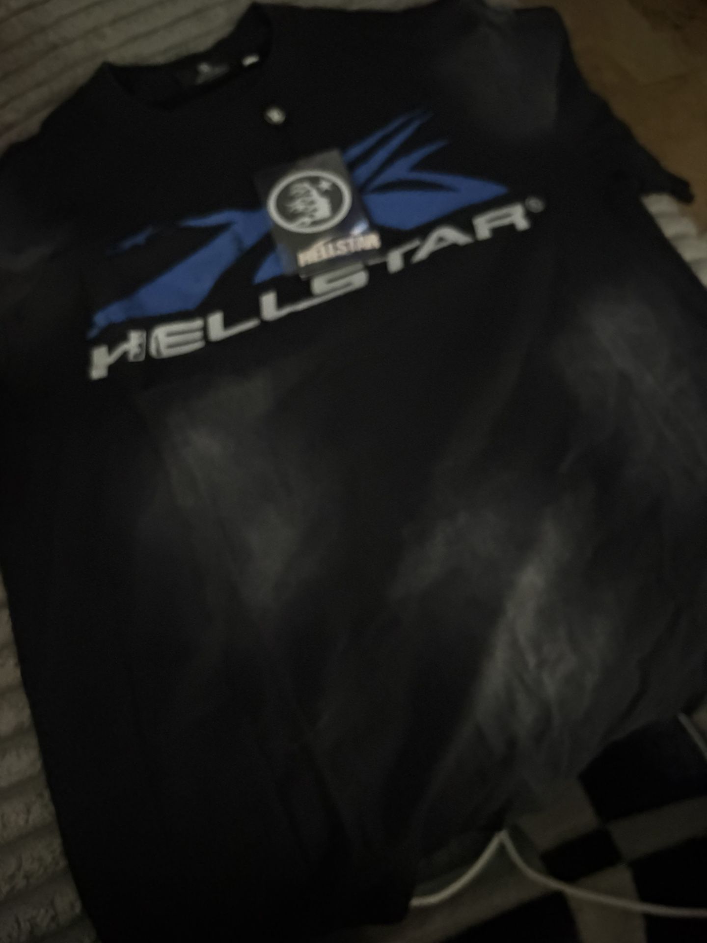Hellstar Gel Sport Logo (Black/Blue) T-shirt
