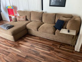 Tan Sectional couch