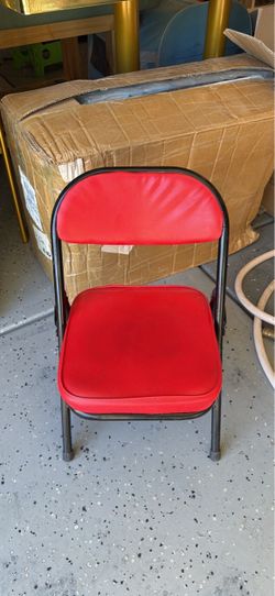 Red Padded Folding Chair
