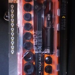 KNECT™ 3/8-Inch Drive Impact-Rated Pass Through Socket Set, 15-Piece