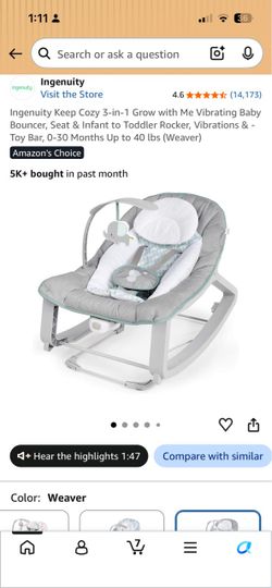 New in box baby bouncer
