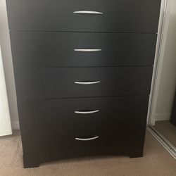 5 drawer black IKEA Dresser