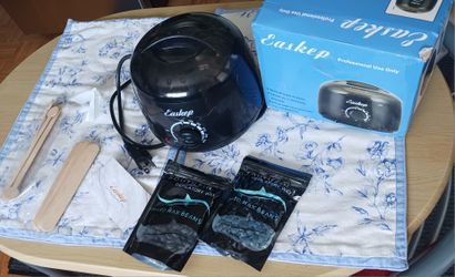 WORKING EASKEP PROFESSIONAL WAX WARMER & HAIR REMOVAL WAXING KIT *READ FULL DESCRIPTION*