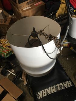 Lamp shade light chandelier dining table
