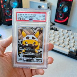 psa 10 skull pikachu
