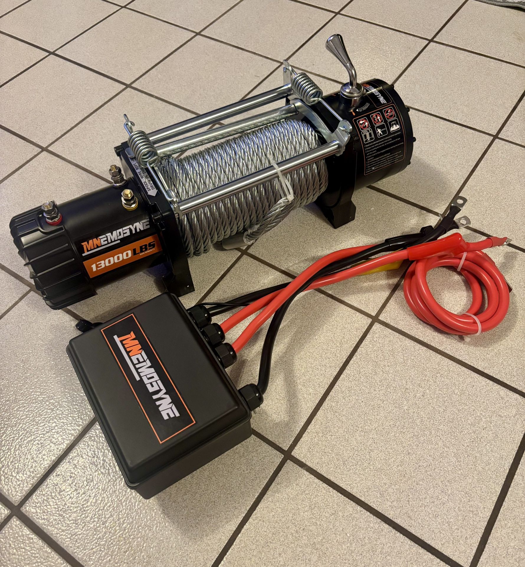 Electric Winch With Steel Cable ATV JEEP TRAILER