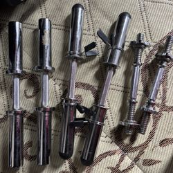 Three sets of bar weights