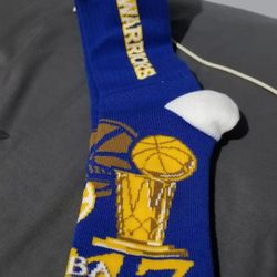 For Bare Feet Lotta-Stripe Men's Crew Socks Mens Large - Golden State Warriors