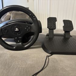 Steering Wheel And Peddles 