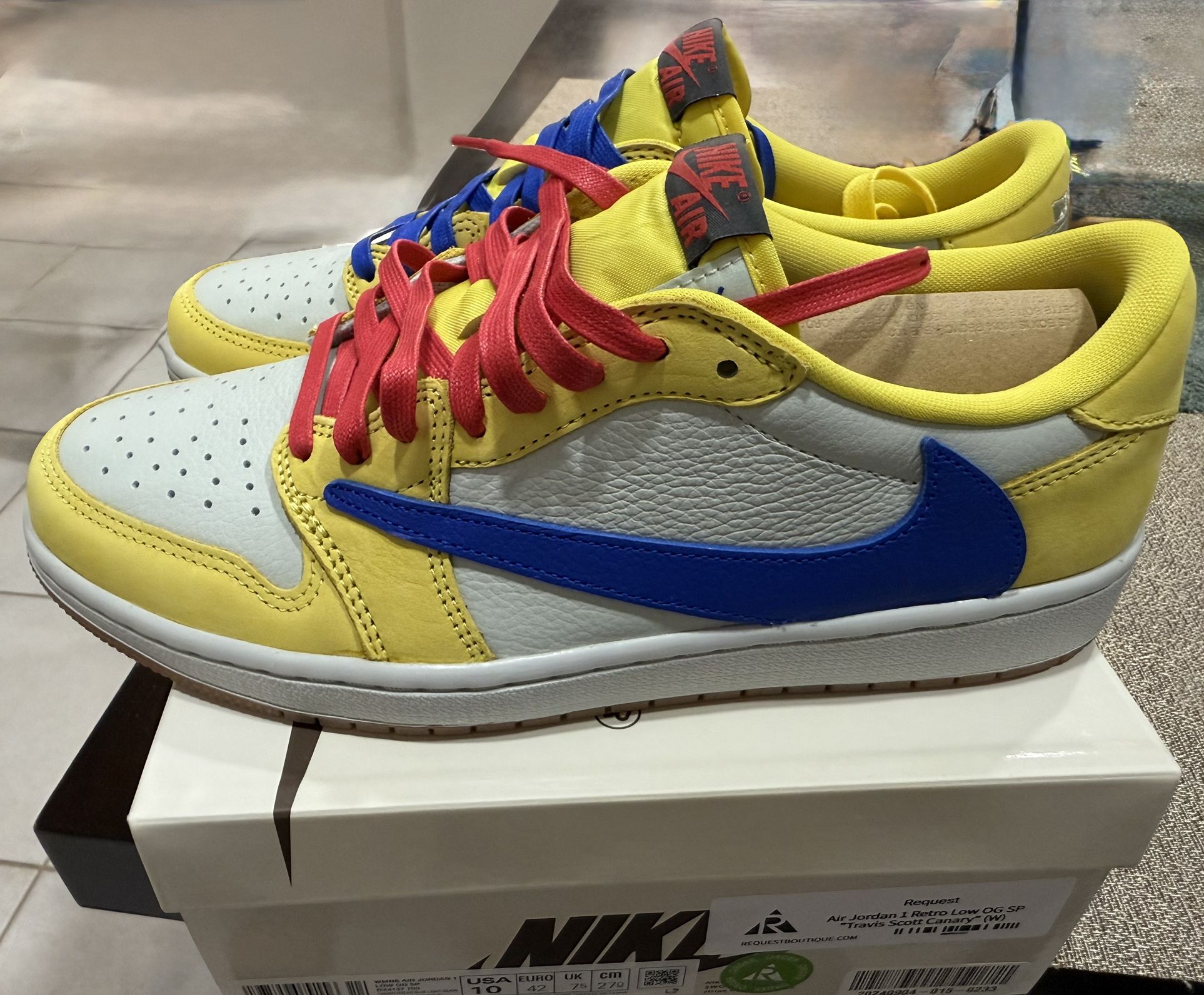 Travis Scott Air Jordan 1 Retro Low OG SP ‘Canary’