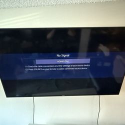 Samsung SMART TV  With The Wall Mount 62’