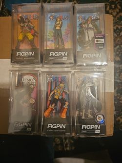 FiGPiN Anime Enamel Pin Lot of 6