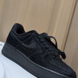 Nike Air Force 1 Pony Hair Triple Black – Size 5