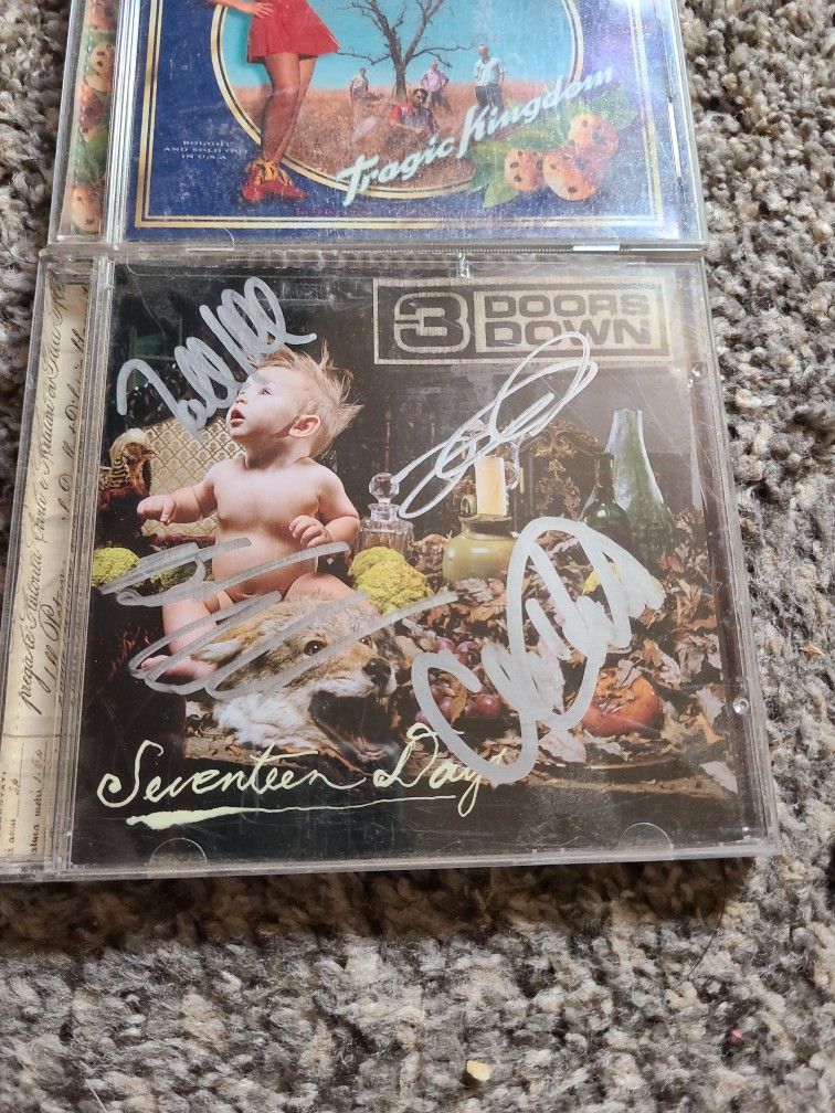 No Doubt And 3 Doors Down Autographed Cd