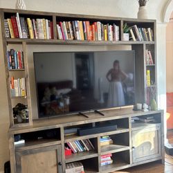 Expansive Wooden Media Console