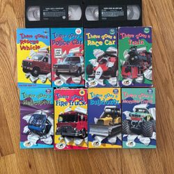 VHS Tapes Kids -There Goes A …  Set Of 10