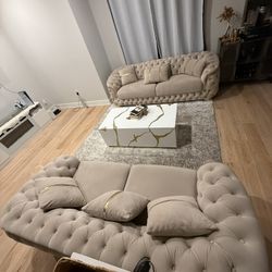 Two Sofa + Sofa Table