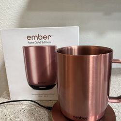Ember Mug 2 And Charger Rose Gold 14oz