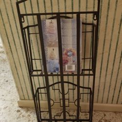 Wrought Iron Wall Magazine  Holder. Great For A Doctors,  Dentists  Or Any Bussiness