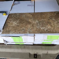 12 Boxes Of 24 Each Box 12"×24" 2mm Vinyl Tile 
