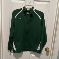 Nike Track Jacket XL Green/white Dri-fit