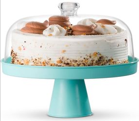 11.5" Table Concept Cake Stand, Footed Cake Stand with Lid, Serving Platter, Housewarming Gifts