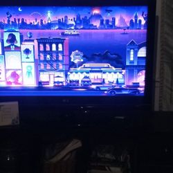 55 Inch Flat Screen W/ Entertainment Center