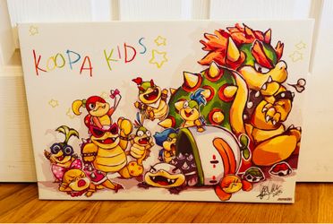 Canvas Print of Koopa Kids from Super Mario