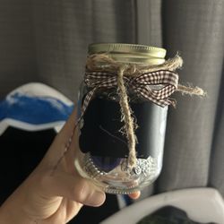 decorated large jewelry jar