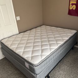 Queen Pillowtop Mattress + Box Spring + Foam Topper
