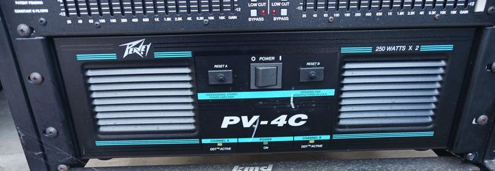 VINTAGE PEAVEY PV-4C PROFESSIONAL STEREO POWER AMPLIFIER *READ THE DESCRIPTION & SEE ALL PICS*