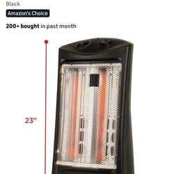 BLACK+DECKER Infrared Radiant Quartz Tower Heater - NEW