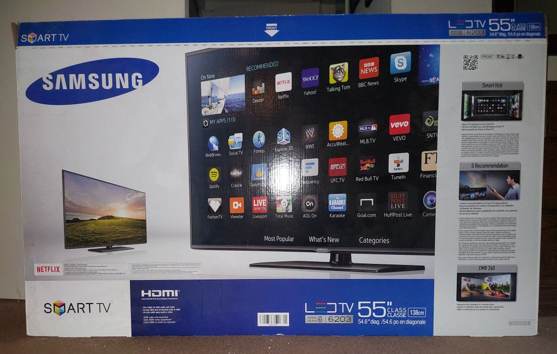 55" Samsung TV , With Amazon Fire Stick