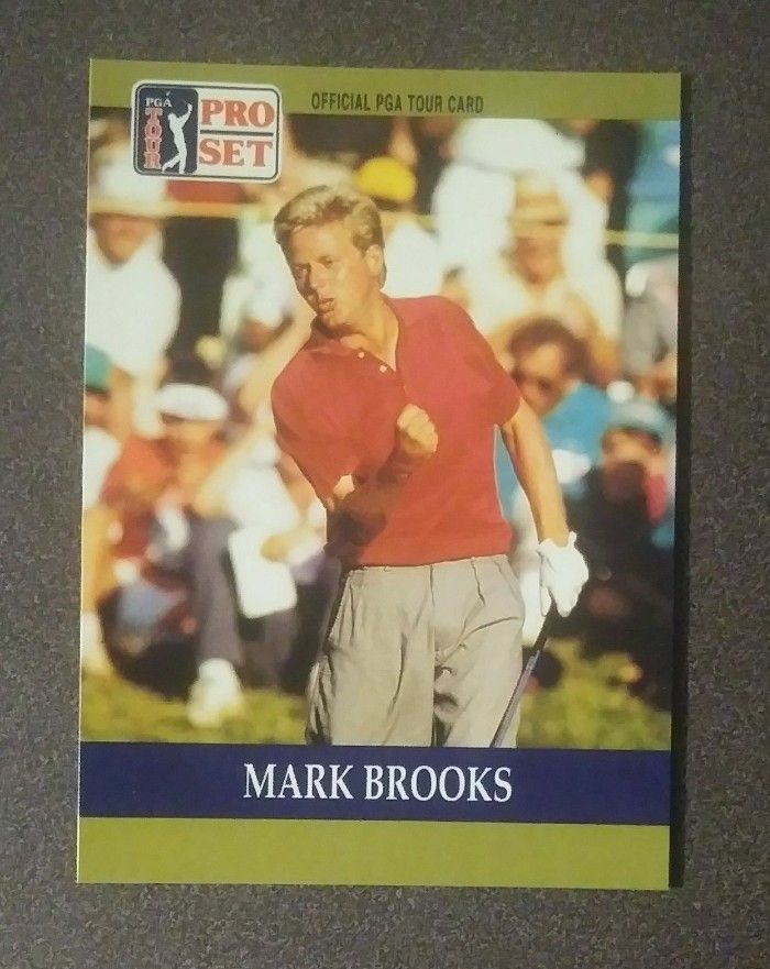 1990 Pro Set Mark Brooks PGA Pro Golf Tour #32 Card Vintage Collectible Sports Golfer Official