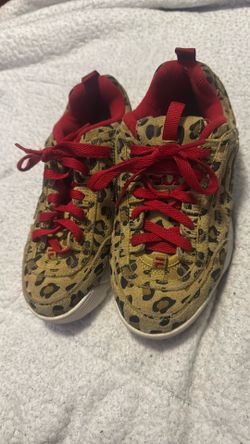 Kids 4 1/2  Cheetah Filas 