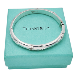 Tiffany & Co. Nature Rose Bangle 6.75" Bracelet. (Pre-Owned)