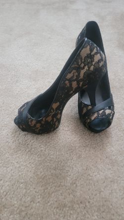 Lace Stiletto Heels Size 8M