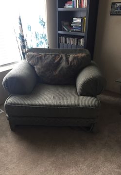 Large green chair