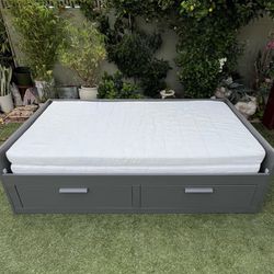 IKEA BRIMNES DAY BED AND MATTRESS 